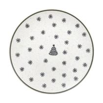 Prato Raso Em Cerâmica Unni Vilarejo De Natal 26cm Oxford Prato Raso Em Cerâmica Unni Vilarejo De Natal 26cm Oxford