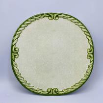 Prato Raso em Melamina Desenha Corda Clássica (verde)