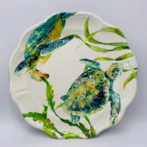 Prato Raso em Melamina Desenho Tartaruga