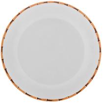 Prato raso em porcelana Bambu Lyor 27,5 cm