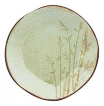 Prato Raso Em Porcelana Ryo Bambu 22,5cm Oxford