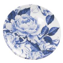 Prato Raso Floral Azul 26cm 6un Cim Toys Prato Raso Floral Azul 26cm 6un Cim Toys
