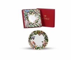 Prato raso floral chess 4 pçs - VIVACE