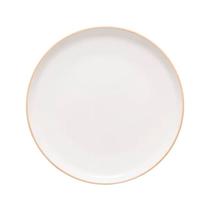 Prato Raso Harmonie Off White em Cerâmica 27cm - Copa&ampCia