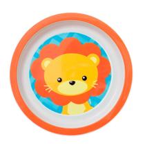 Prato raso infantil fun animal estampado buba - leão Prato raso infantil fun animal estampado buba - leão
