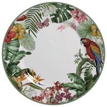 Prato Raso Jantar Cerâmica 29cm Refeição Paradiso Alleanza Tropical
