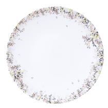 Prato Raso Jantar Fogli 25cm Porcelana Decorado Tramontina