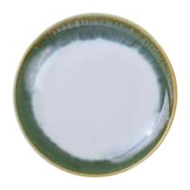 Prato Raso Jantar Refeição 27cm Le Sentier Porcelana Decorada Verde Luxo Prato Raso Jantar Refeição 27cm Le Sentier Porcelana Decorada Verde Luxo