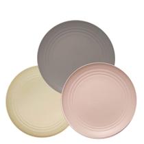 Prato Raso Lines de Fibra de Bambu 27cm 6un Piscina, Fazendas, Festas Lyor