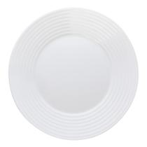 Prato Raso Lyor Mirage 26,5cm Branco Vidro Opalino Prato Raso Lyor Mirage 26,5cm Branco Vidro Opalino