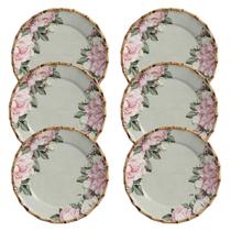 Prato Raso Maison Blanche Flores Carmelle 6 Un. Mesa Posta Prato Raso Maison Blanche Flores Carmelle 6 Un. Mesa Posta