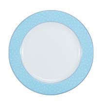 Prato raso maitê schmidt porcelana azul bolinha ø27cm - Schmidt Prato raso maitê schmidt porcelana azul bolinha ø27cm - Schmidt