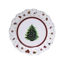 Prato Raso Melamina Natalino Arvore 27,3cm Prato Raso Melamina Natalino Arvore 27,3cm