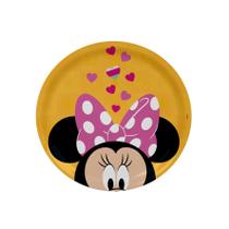 Prato Raso Melamine Minnie Disney Unidade - Tuut Prato Raso Melamine Minnie Disney Unidade - Tuut