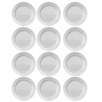 Prato Raso Menu de Vidro Opaline 26,5cm 12 unidades - Nadir 5543 Prato Raso Menu de Vidro Opaline 26,5cm 12 unidades - Nadir 5543