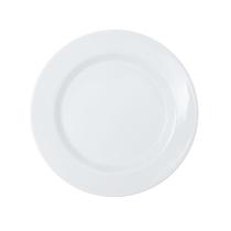 Prato Raso Mesa Jantar Melamina Premium Branco 26 x 2cm Servir Evento Restaurante - Bellagio