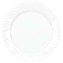 Prato Raso Nadir Figueiredo Pétala Vidro Floral Branco 25cm