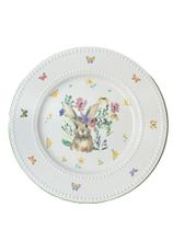 Prato raso pascoa de porcelana sweet bunny branco