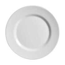 Prato Raso Plissan Relevo Branco 33cm Cerâmica Alleanza Prato Raso Plissan Relevo Branco 33cm Cerâmica Alleanza