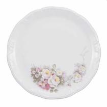 Prato Raso Porcelana 27 cm Decoração Vitória Porcelana Schmidt Prato Raso Porcelana 27 cm Decoração Vitória Porcelana Schmidt