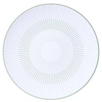 Prato Raso Porcelana Branca Decorada 25cm Tramontina Lineare Mesa Posta Servir Cozinha Prato Raso Porcelana Branca Decorada 25cm Tramontina Lineare Mesa Posta Servir Cozinha