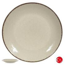 PRATO RASO PORCELANA (BRANCO OFF WHITE) DECORATIVO 27cm