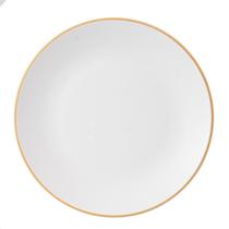 Prato Raso Porcelana Filete Ouro Legacy Gold 26,5cm 6un LHermitage Prato Raso Porcelana Filete Ouro Legacy Gold 26,5cm 6un LHermitage