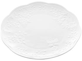 Prato Raso Porcelana New Bone Butterfly 26,5x27x2,5cm Prato Raso Porcelana New Bone Butterfly 26,5x27x2,5cm