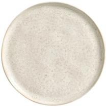 Prato Raso Porto Brasil 27cm Bio Vanilla Cerâmica Stoneware Orgânico Off White Mesa Posta Avulso