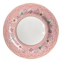 Prato Raso red Observação Páscoa RB Rosa -D27-CJ C/ 2 UND