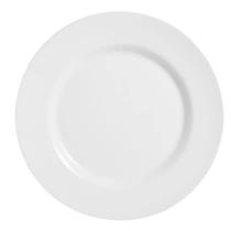 Prato Raso Redondo Branco de Melamina Plástico Resistente 28cm Leve - Bestfer Prato Raso Redondo Branco de Melamina Plástico Resistente 28cm Leve - Bestfer