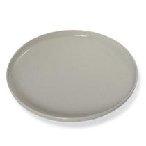Prato Raso Redondo com Borda Reta de Melamina Areia Branca 26,7cm Leve Resistente - Gourmet Mix Prato Raso Redondo com Borda Reta de Melamina Areia Branca 26,7cm Leve Resistente - Gourmet Mix