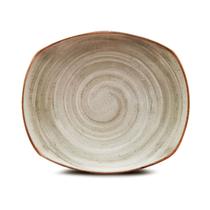 Prato Raso Retangular 29.5x25.2cm de Porcelana - Artisan Prato Raso Retangular 29.5x25.2cm de Porcelana - Artisan