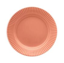 Prato raso salmao 24cm biona Prato raso salmao 24cm biona