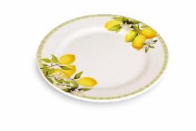 Prato Raso Siciliano Branco Cerâmica - 24cm - Lyor