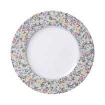 Prato Raso Tramontina Dalina em Porcelana Decorada 28 cm Prato Raso Tramontina Dalina em Porcelana Decorada 28 cm
