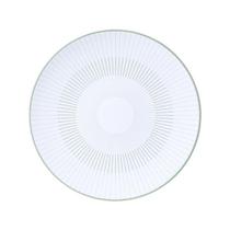 Prato Raso Tramontina Lineare 25cm Em Porcelana Decorada Prato Raso Tramontina Lineare 25cm Em Porcelana Decorada