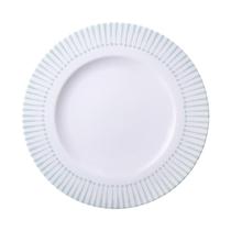 Prato Raso Tramontina Monocroma em Porcelana Decorada 28 cm Prato Raso Tramontina Monocroma em Porcelana Decorada 28 cm