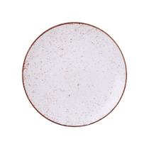 Prato Raso Tramontina Rústico Marrom em Porcelana Decorada 25 cm Prato Raso Tramontina Rústico Marrom em Porcelana Decorada 25 cm