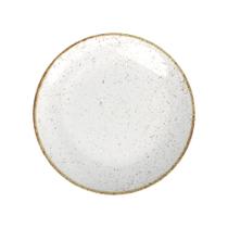 Prato Raso Tramontina Rústico Marrom em Porcelana Decorada 25 cm Prato Raso Tramontina Rústico Marrom em Porcelana Decorada 25 cm