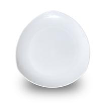 Prato Raso Triangular de Melamina Plástico Resistente Premium 21,6cm Leve - Bestfer Prato Raso Triangular de Melamina Plástico Resistente Premium 21,6cm Leve - Bestfer