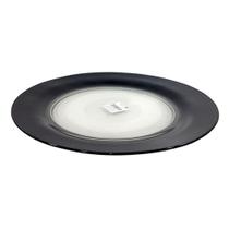 Prato raso vidro confetti preto 27cm wheaton