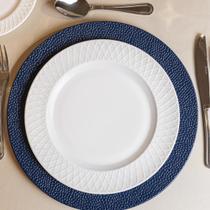 Prato Raso Vidro Opalino Royale Branco 26,5cm Mesa Jantar Unidade Resistente Refeição Redondo