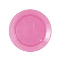 Prato red. acril 15cm strawplast rosa c/10