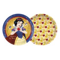 Prato Redondo Branca de Neve Clássica 18cm - 12 Unidades Prato Redondo Branca de Neve Clássica 18cm - 12 Unidades