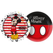 Prato Redondo Mickey Mouse 18cm - 12 Unidades