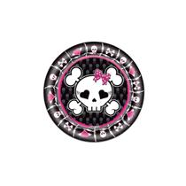 Prato Redondo Punk Princess 18Cm Com 8 Un Ultrafest