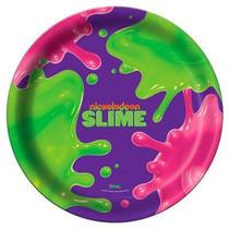 Prato Redondo Slime 18Cm Com 8Un Festcolor Nickelodeon Festa Prato Redondo Slime 18Cm Com 8Un Festcolor Nickelodeon Festa