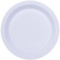 Prato Refeição Descartável Branco Plástico 21Cm 500 Unidades - Copobras