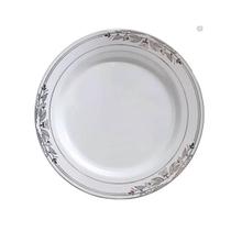 Prato Refeição Vintage Prata - 6 unidades - Silver Festas Prato Refeição Vintage Prata - 6 unidades - Silver Festas